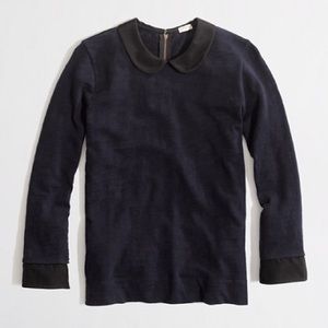 J. Crew Factory Peter Pan Collar Tee/Sweater